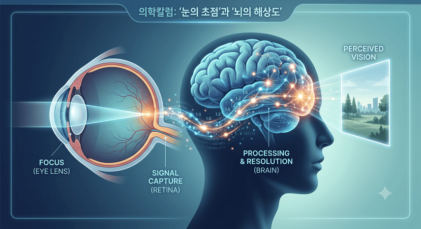 [의학칼럼] "1.0 말고 1.5는 안 되나요?"… 시력의 완성은 '눈의 초점'과 '뇌의 해상도'에 있다